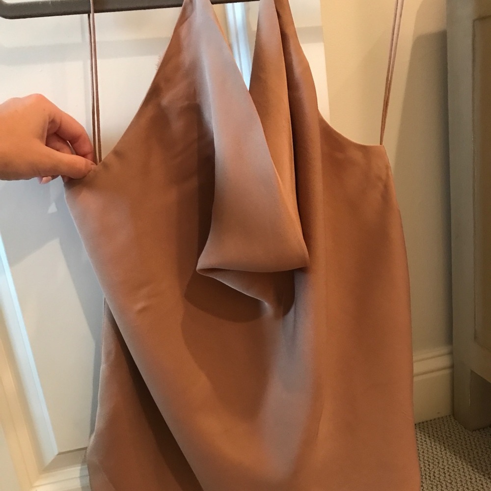 Haute hippie silk cowl blouse size large